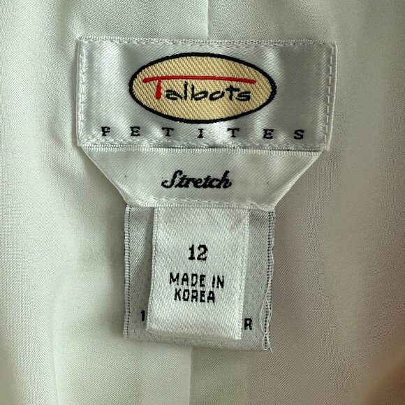 Talbots Petites Stretch Tropical Silk Blend Capri Pant Size 12 - Picture 7 of 9